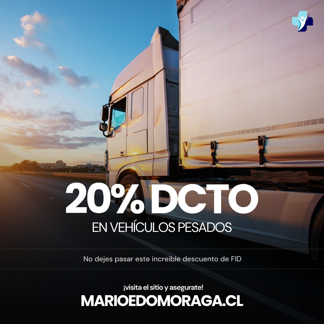 20% Descuento vehículos pesados